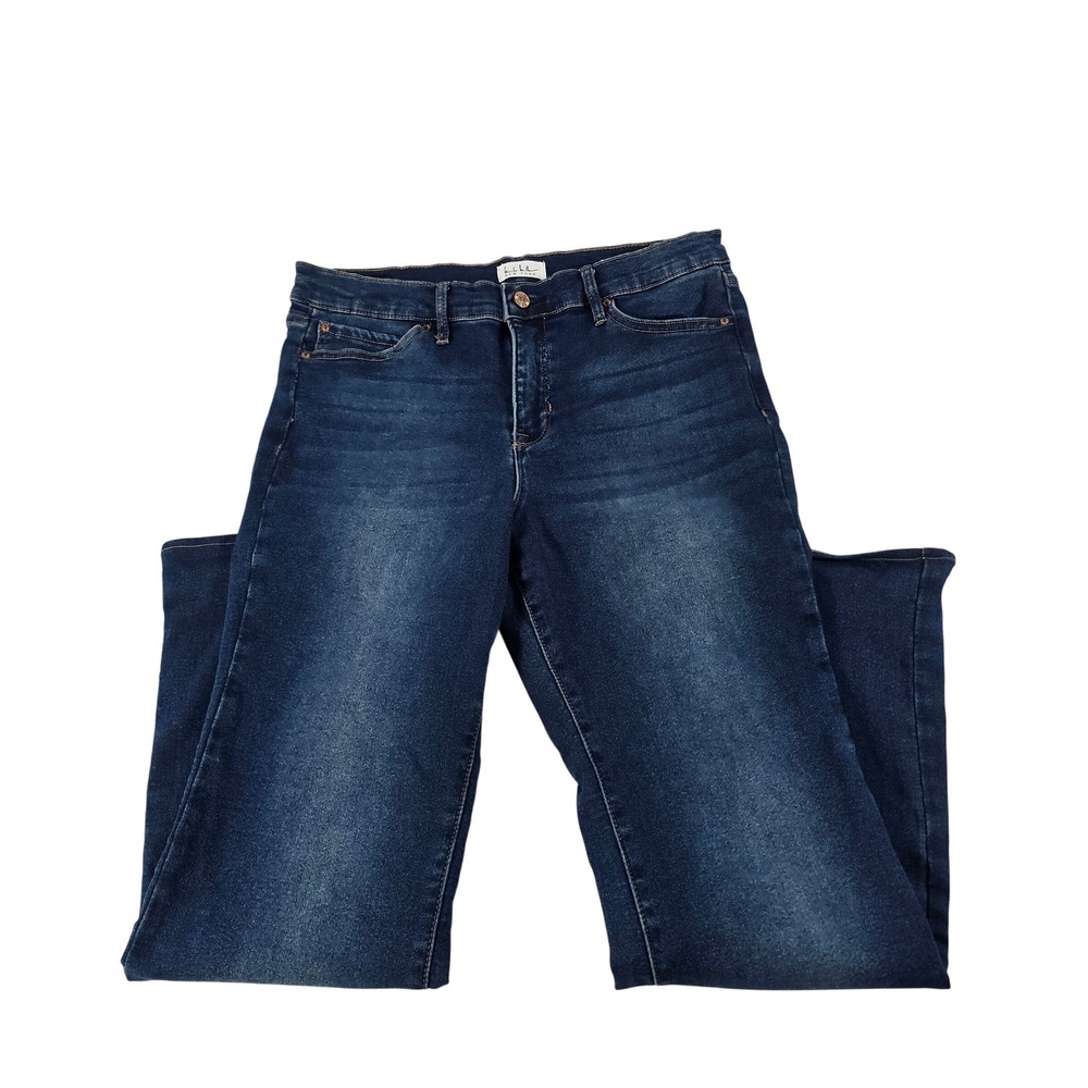 Nicole Miller New York Soho High Rise Bootcut Jeans Dark Wash Blue Size 12